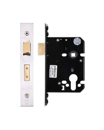Zoo Hardware 76mm Euro Profile Mortice Deadlock - Satin Stainless Steel
