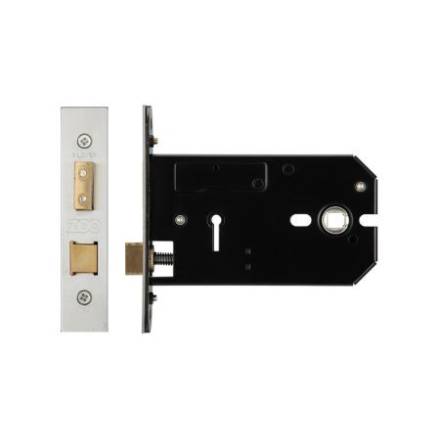 Zoo Hardware 3 Lever Horizontal Mortice Sashlock 127mm Satin Stainless Steel