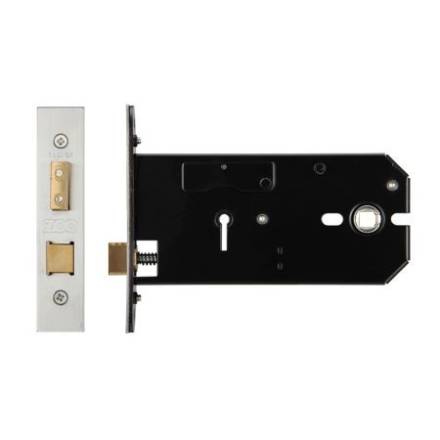 Zoo Hardware 3 Lever Horizontal Mortice Sashlock 152mm Satin Stainless Steel