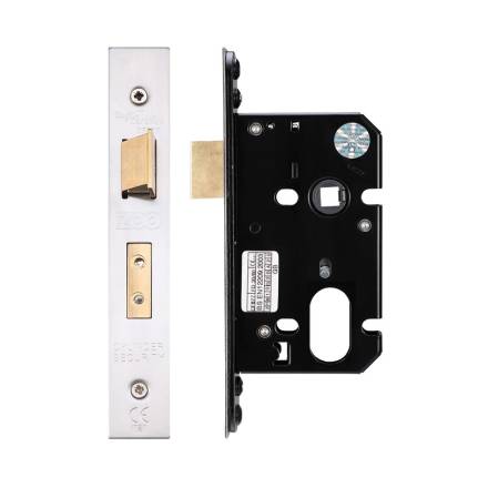 Zoo Hardware ZUKS64OPSS Oval Profile Sash Lock 64mm Satin Stainless Steel