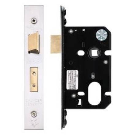 Zoo Hardware ZUKS64OPSS Oval Profile Sash Lock 64mm Satin Stainless Steel