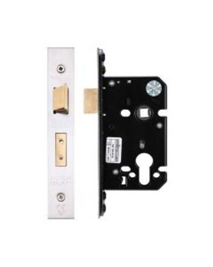 Zoo Hardware ZUKS64OPSS Oval Profile Sash Lock 64mm Satin Stainless Steel