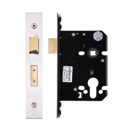 Zoo Hardware 76mm Euro Profile Mortice Sashlock - Satin Stainless Steel