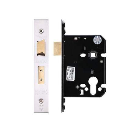 Zoo Hardware 76mm Euro Profile Mortice Sashlock - Satin Stainless Steel