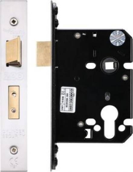 Zoo Hardware 76mm Euro Profile Mortice Sashlock - Satin Stainless Steel